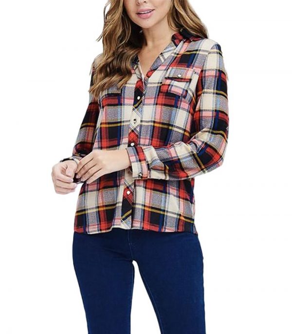 cheap plaid flannel shirts womens