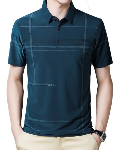 Wholesale Custom Short Sleeve Turtleneck Spandex Mens T-Shirt ...