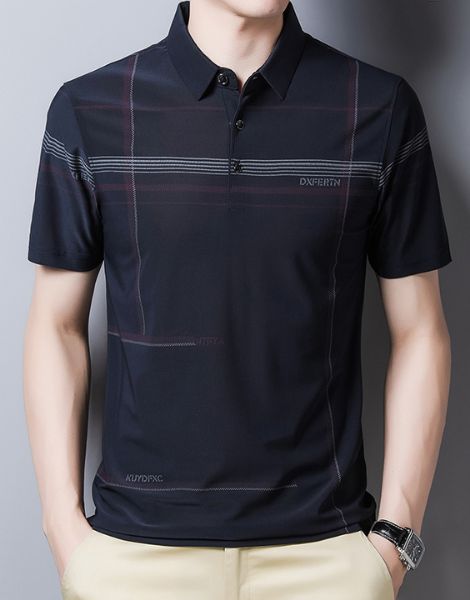 Wholesale Custom Short Sleeve Turtleneck Spandex Mens T-Shirt ...