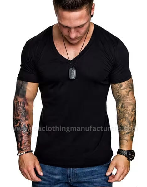 Custom Polyester Spandex Muscle Fit Tee