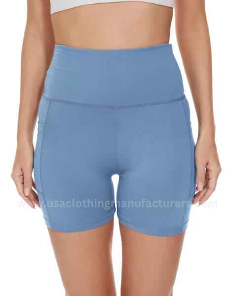 wholesale women's high waist casual gym shorts for yoga cycling manufacturer