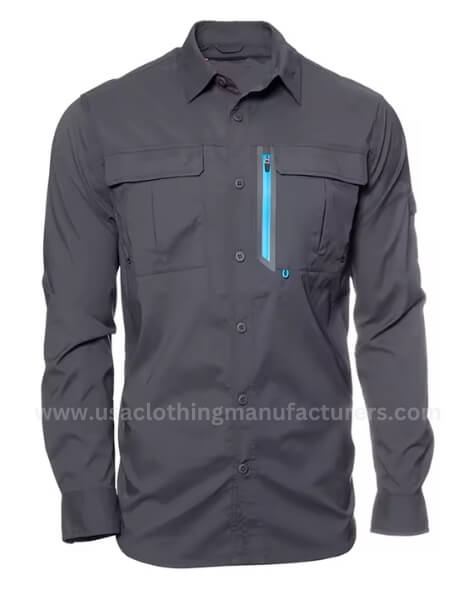 wholesale anti-uv old school button down breathable fishing shirt manufacturer