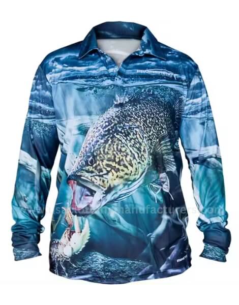 wholesale high-quality sublimation printing polyester performance fishing hoodie manufacturer