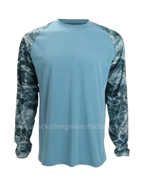 wholesale quick-dry performance polyester custom fishing t-shirt manufacturer