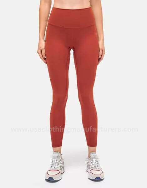 high waist elastic feet running tights