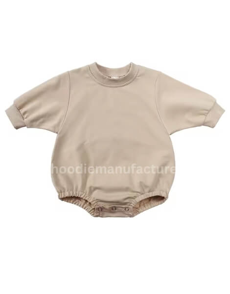 organic cotton blank baby sweatshirt romper