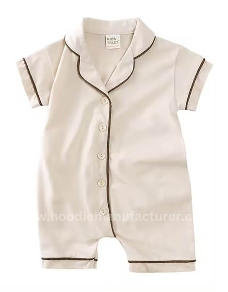 unisex solid cotton infant baby romper