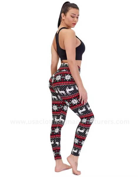 women's custom christmas leggings for workout