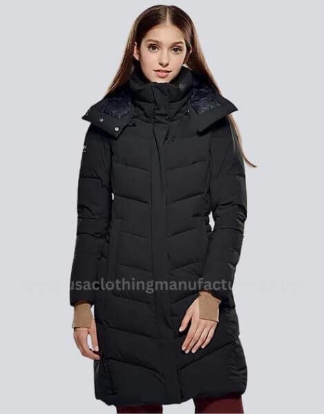 Women Padded Longline Puffer Coat