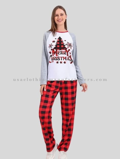 Womens Christmas Sweat Top with Pajamas Supplier