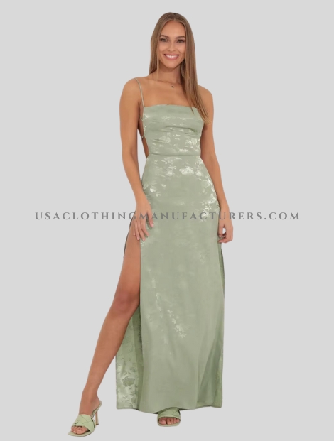 Sage Green Maxi Dress for Women in Bulk